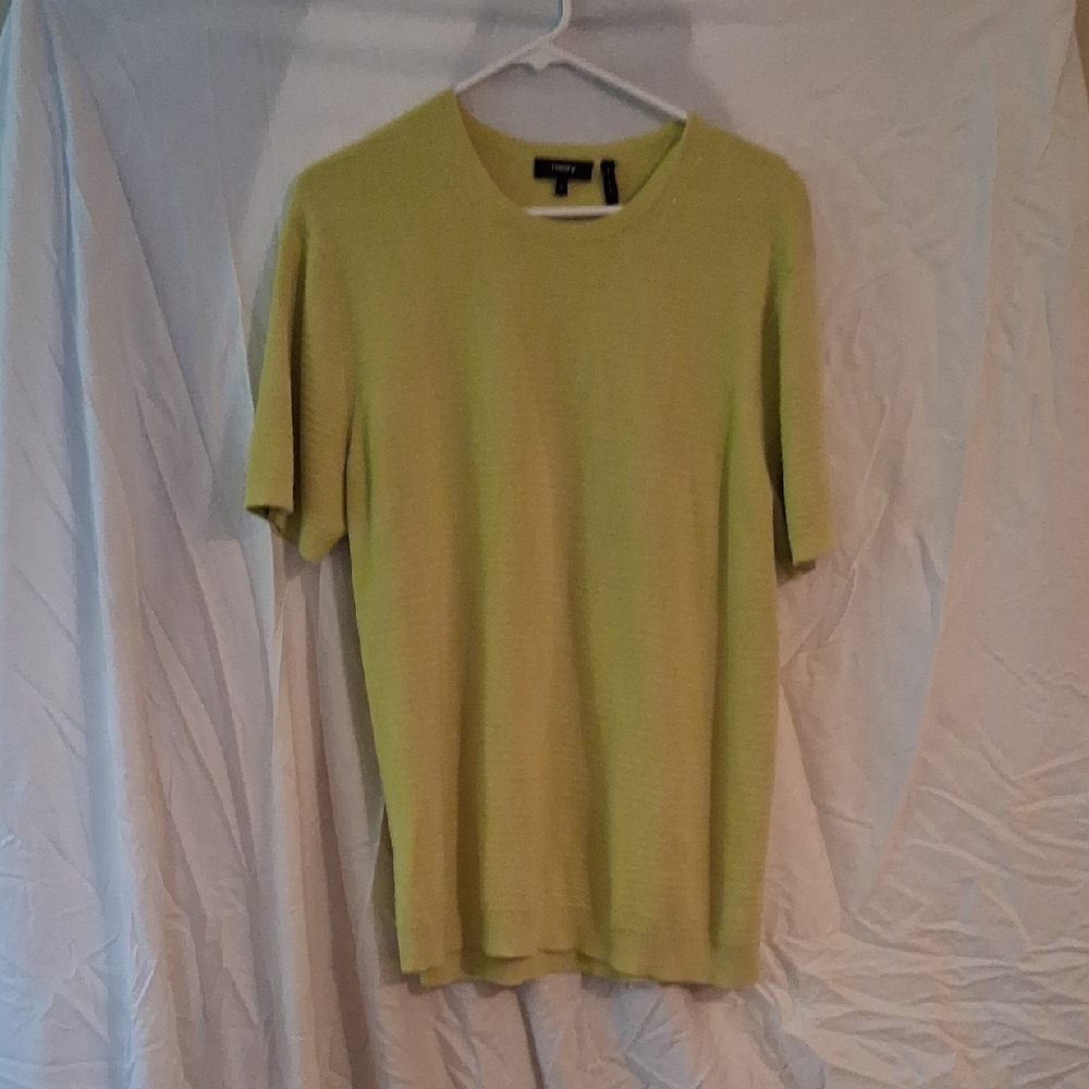 Theory Light Green Knit Top